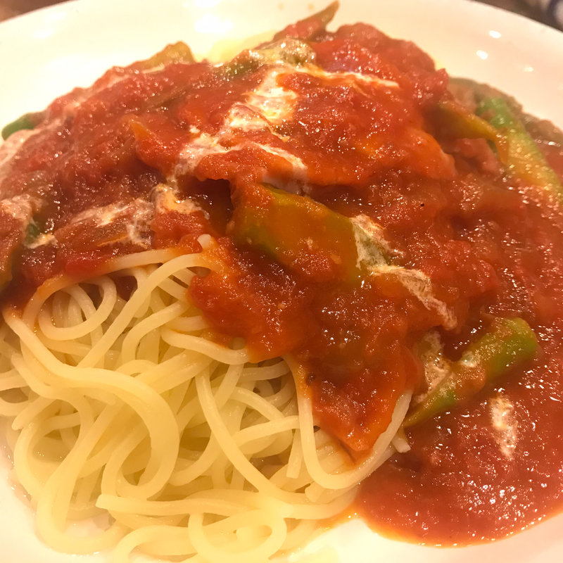 グリーンアスパラとベーコン(麦小家 （【旧店名】スパゲティ DEN）)