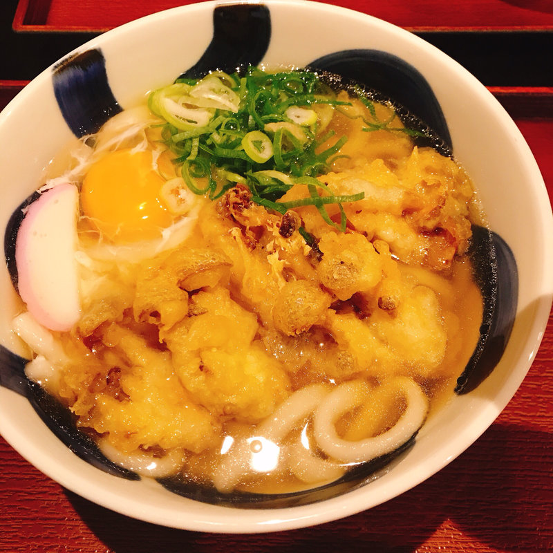 しめじ天月見うどん(華新うどん)