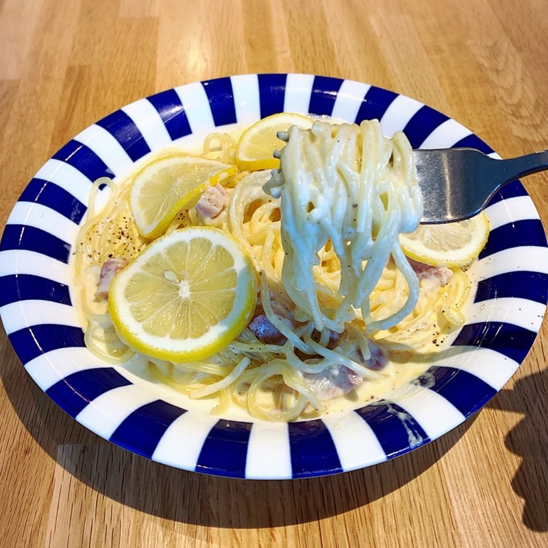 瀬戸内レモンカルボナーラ(瀬戸内イタリアンMassa)