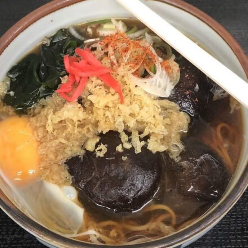 椎茸そば(立喰いそば 山吹)