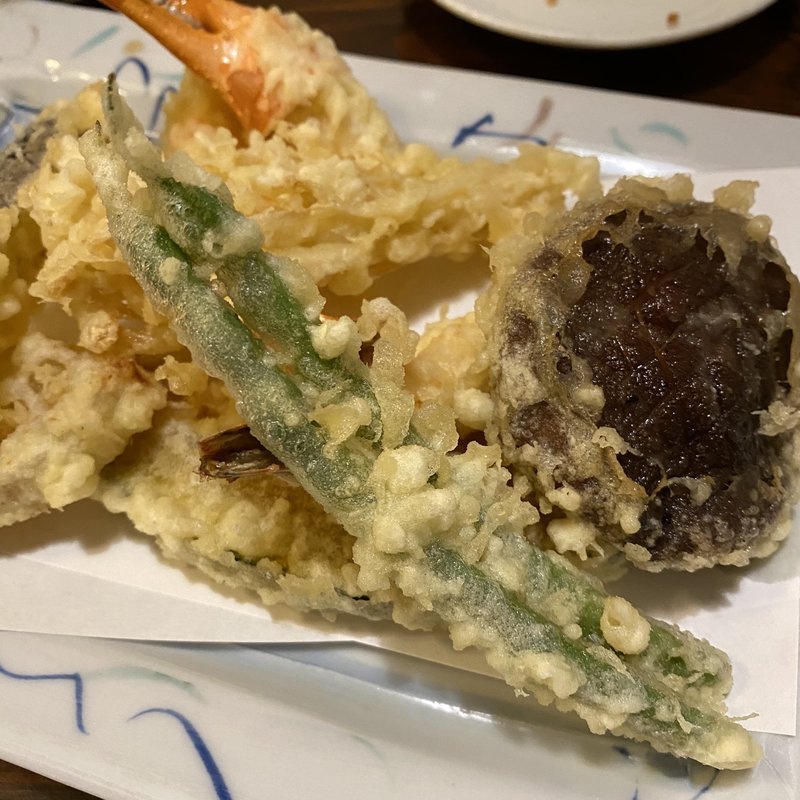 天ぷら盛り合わせ(手打そば 吉法師)