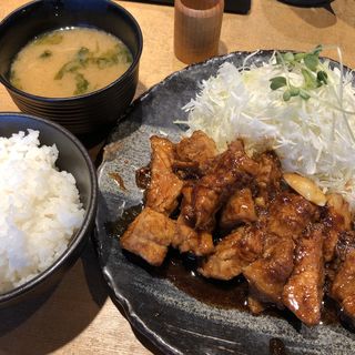トンテキ定食(豚屋とん一 堺東駅前店)