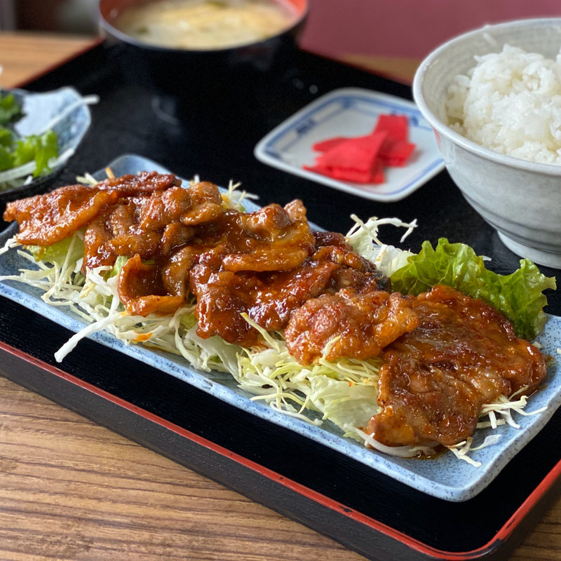 豚からみそ定食(やばね食堂 )