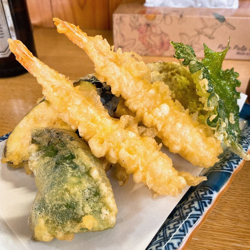 天ぷら（エビ・野菜）(伯蕎庵 しばた )