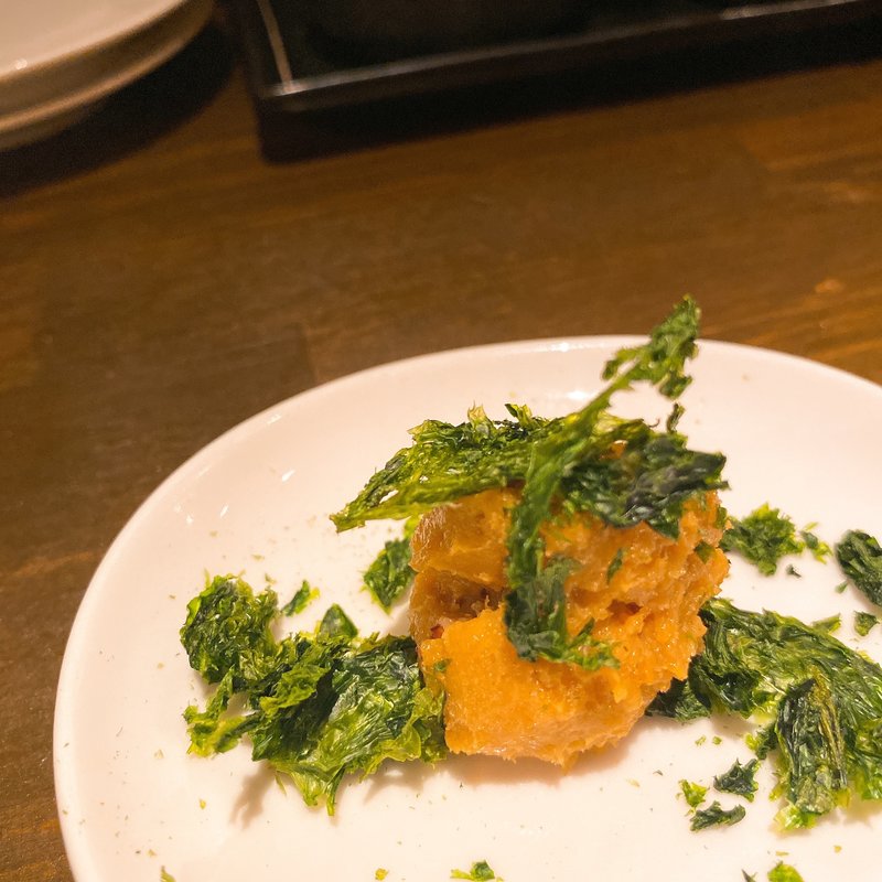 うに味噌(〆蕎麦千花庵 野毛店)