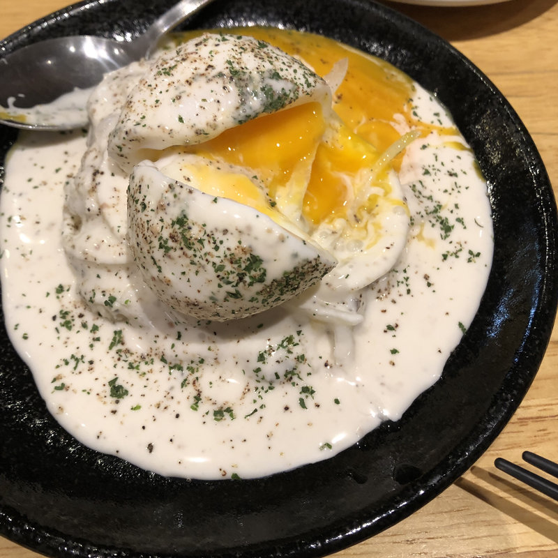 半熟卵とスモークチーズのポテトサラダ(マルミチェ （marumiche）)