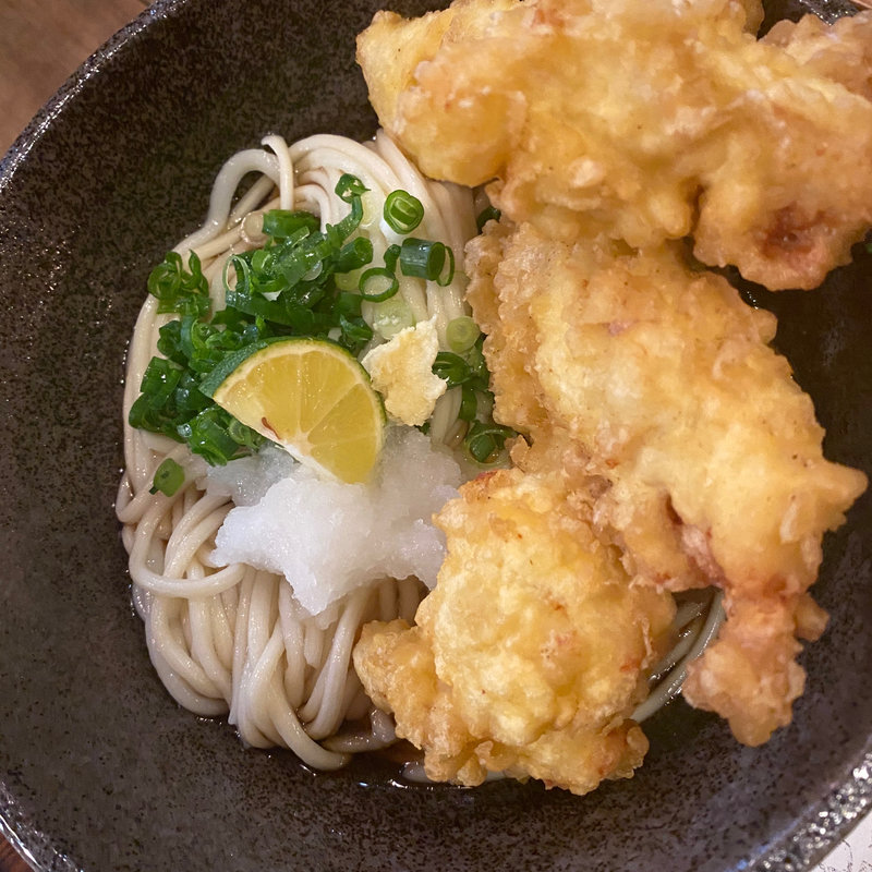 とり天ぶっかけ(虎のバタ－ )