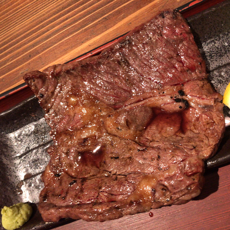 牛リブロースステーキ(炭火焼専門食処 白銀屋 西八の分店)