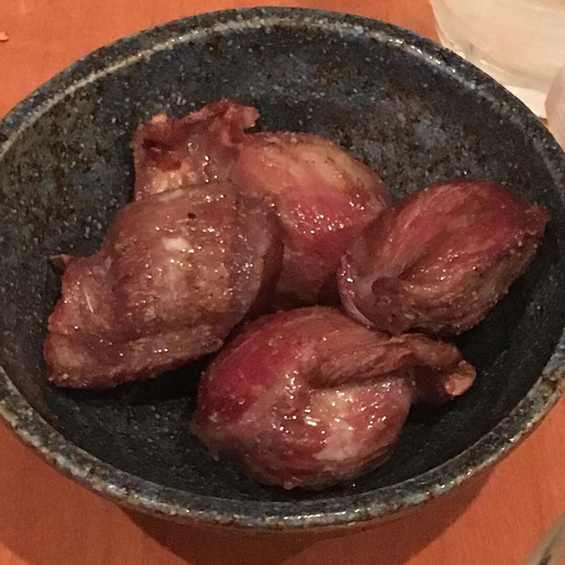 砂肝の素揚げ(フランス惣菜と串カツ marbrade)