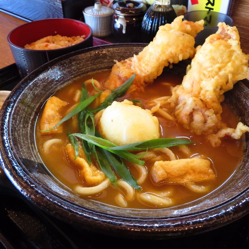 親子天カレーうどん(うどんらんぷ 若蔵)