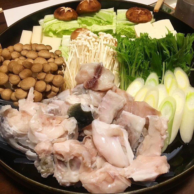 ふぐちり(旬魚と旬菜 竹なか)