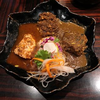 3種あいがけ(バガワーン・カレー)