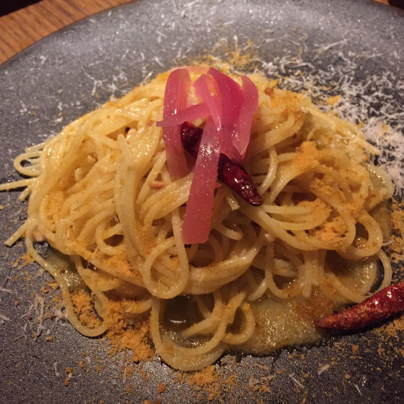 カラスミのペペロンチーノ(KNOCK CUCINA BUONA ITALIANA 六本木ヒルズ店)