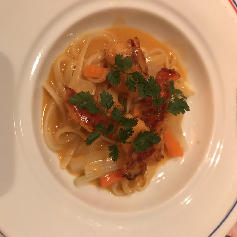 パスタ　アメリケーヌソース(レ・クリスタリーヌ)