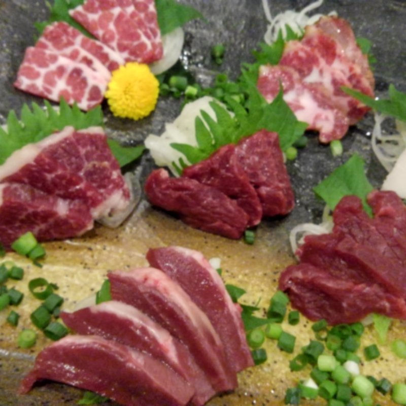 馬刺し5点盛り(九州ダイニング さくらみち 池袋東口店 )