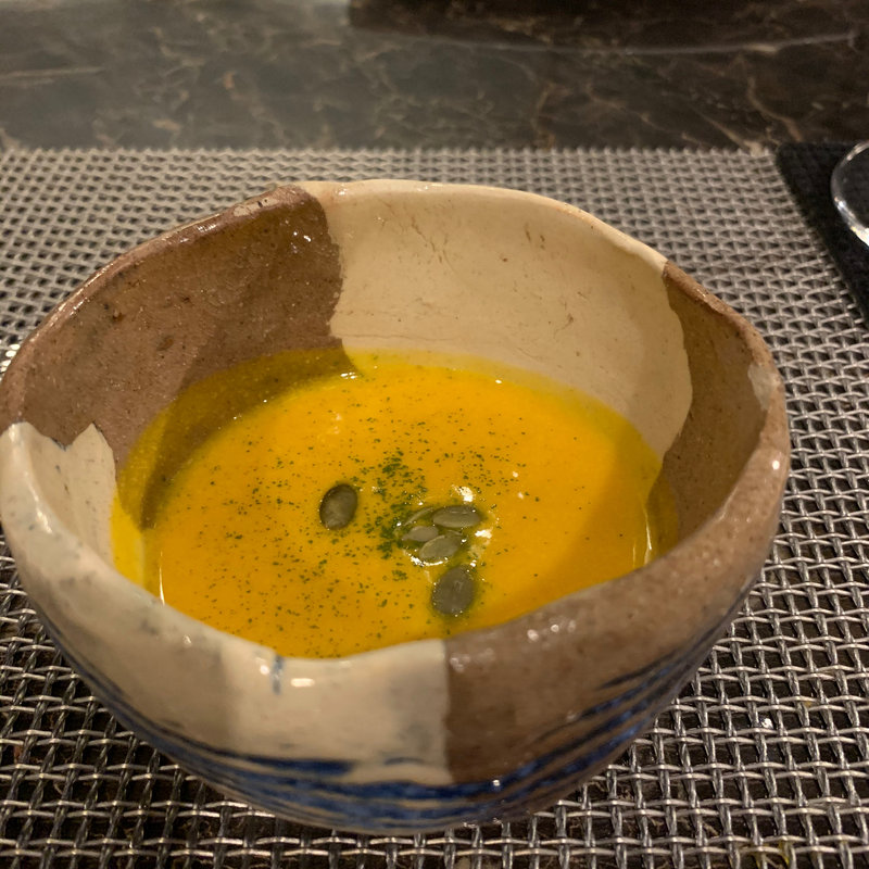 カボチャスープ(鉄板焼き 燈 AkaRi)