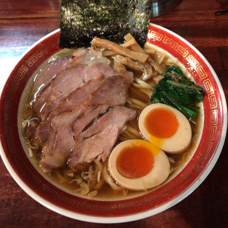 特製醤油平打ち麺(懐や )
