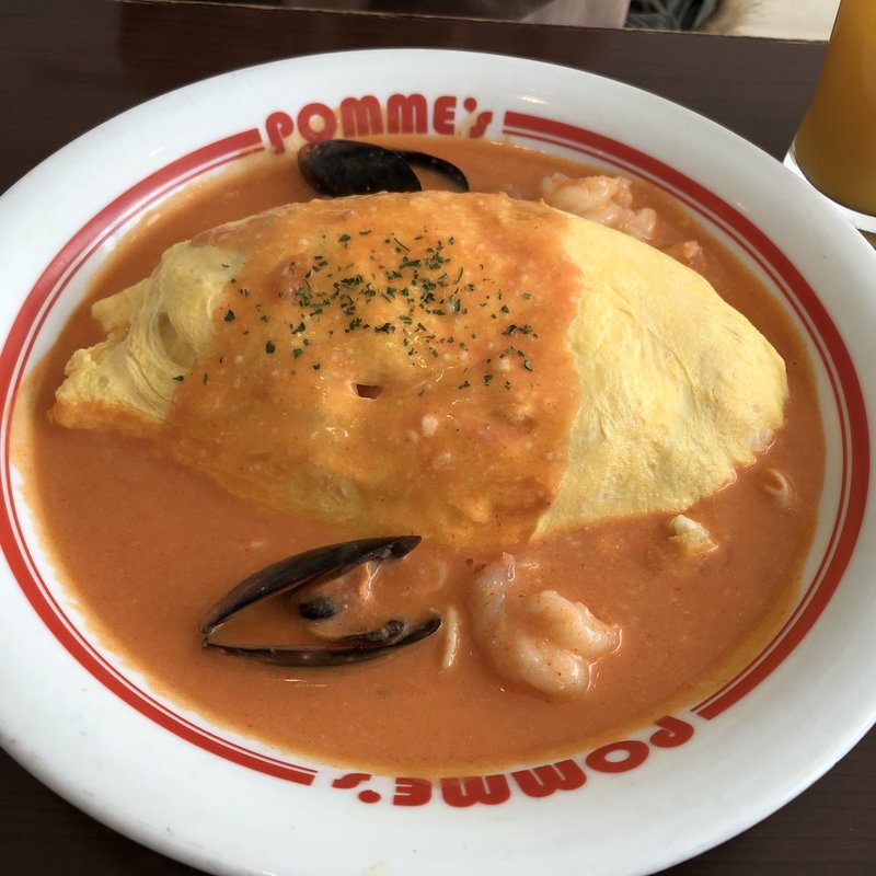 海幸トマトクリームオムライス(ポムの樹 野田阪神店)