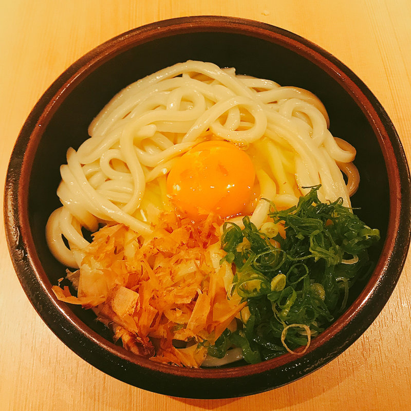 釜玉うどん(博多ちょうすけ 中目黒店)