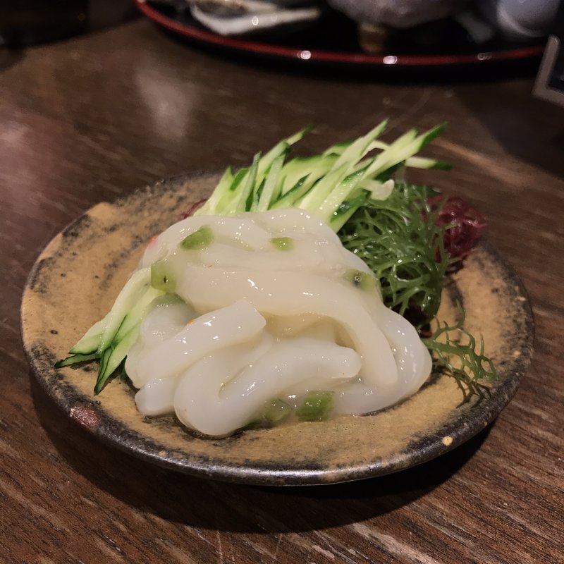 いか刺しわさび(駿河屋賀兵衛　秋葉原ちゃばら店)