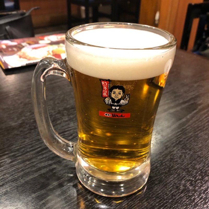 生ビール(世界の山ちゃん新宿花園店)