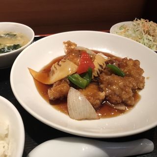 酢豚定食(中華厨房 もりもと)