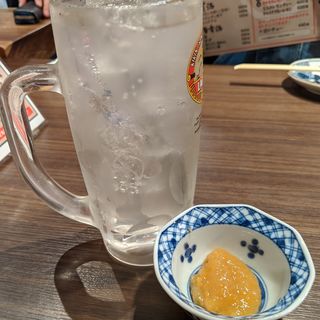 塩レモン酎ハイ(炊き餃子川添)