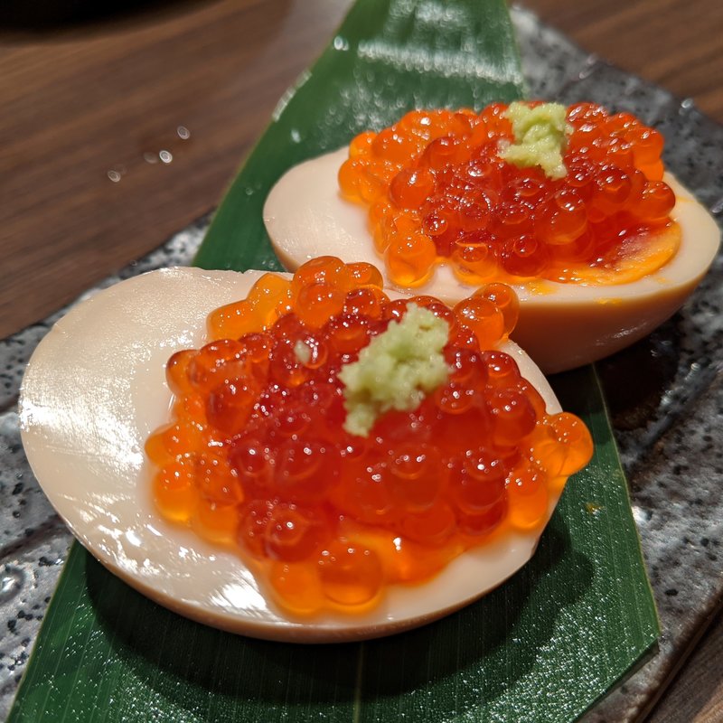 痛風卵(炊き餃子川添)