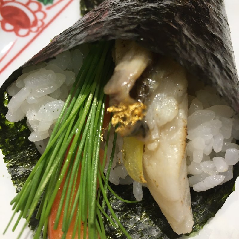 のどぐろ炙り究極海苔手巻(金沢まいもん寿司 イオンモール幕張新都心店)