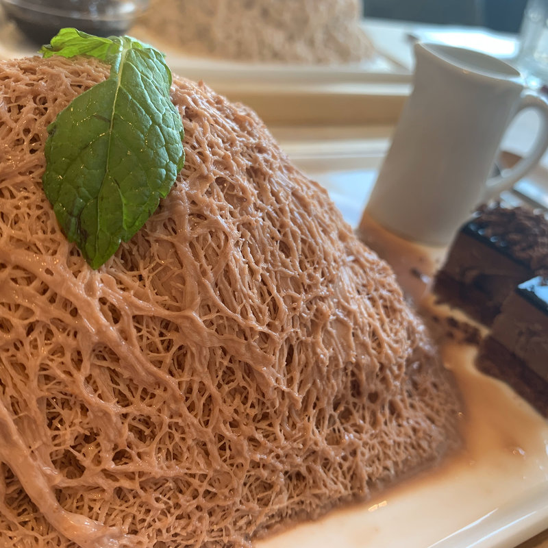 チョコ糸かき氷(Seoul Cafe)