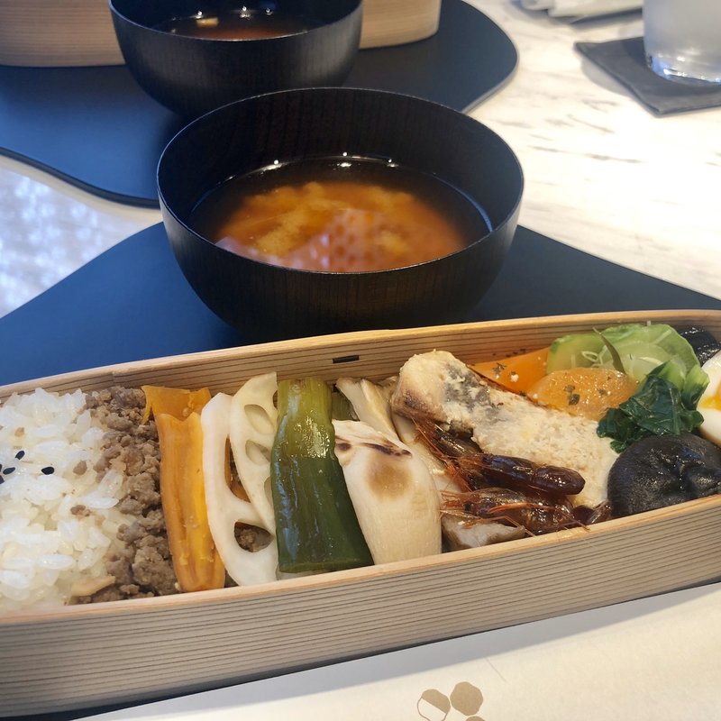 古来種野菜のお弁当(SHISEIDO THE TABLES)