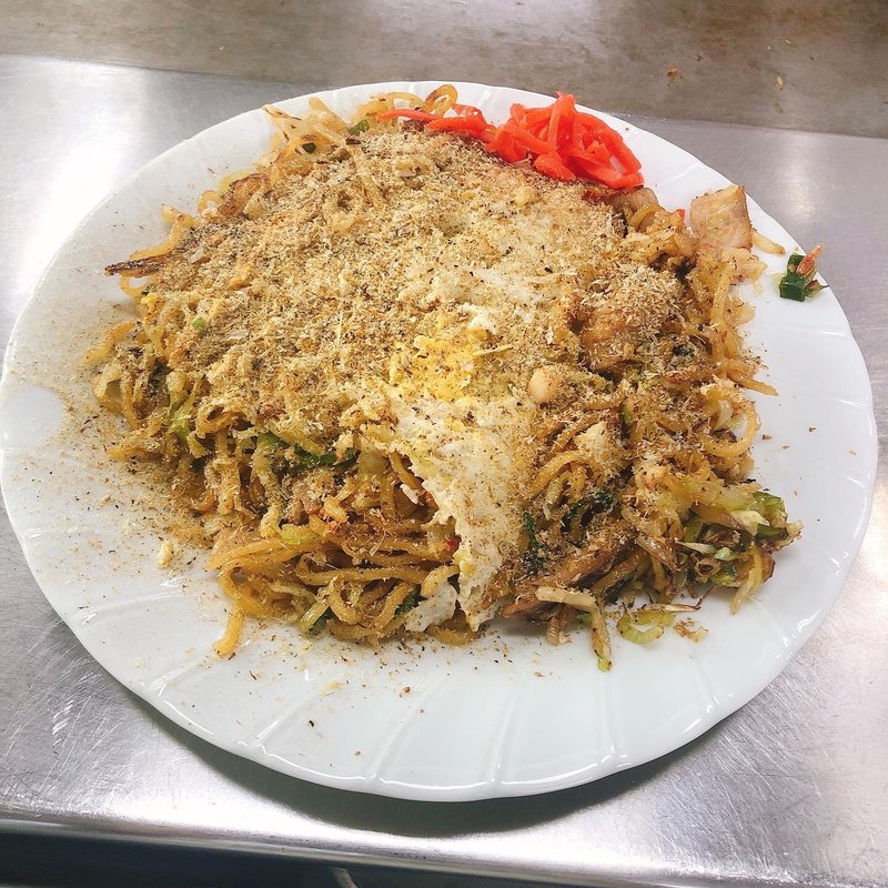 焼きそば(キャベツネギ肉かす入り)(お好み食堂 伊東 （おこのみしょくどう いとう）)