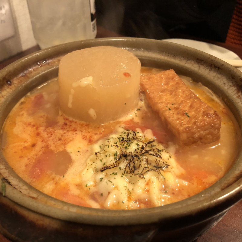 イタリアンチーズトマトおでん盛(酒場スナフキン)