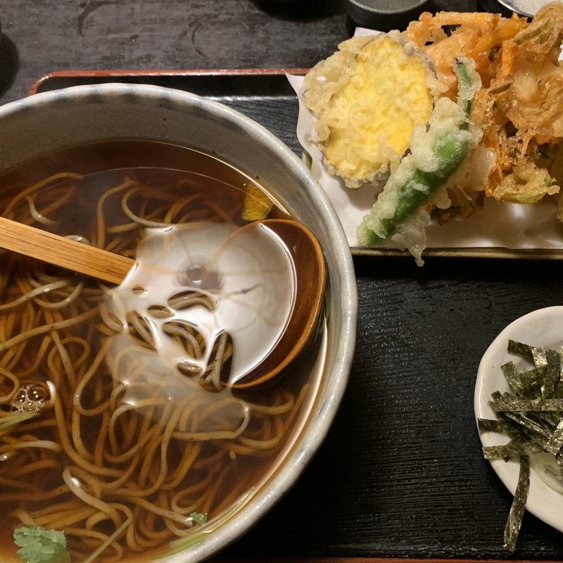 野菜天蕎麦(楽庵)