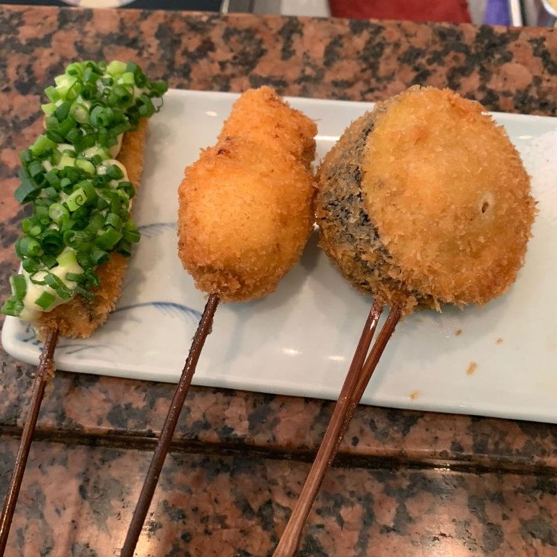 串揚げ定食(博多串揚げ 串匠 渡辺通店)