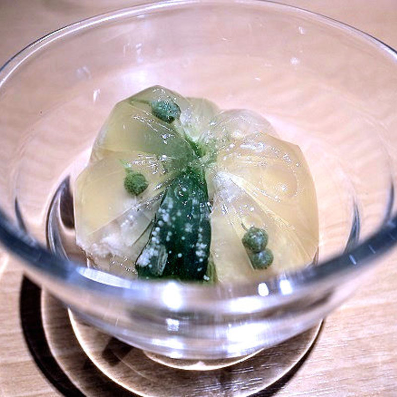 鱧とオクラの煮こごり(みこころや )