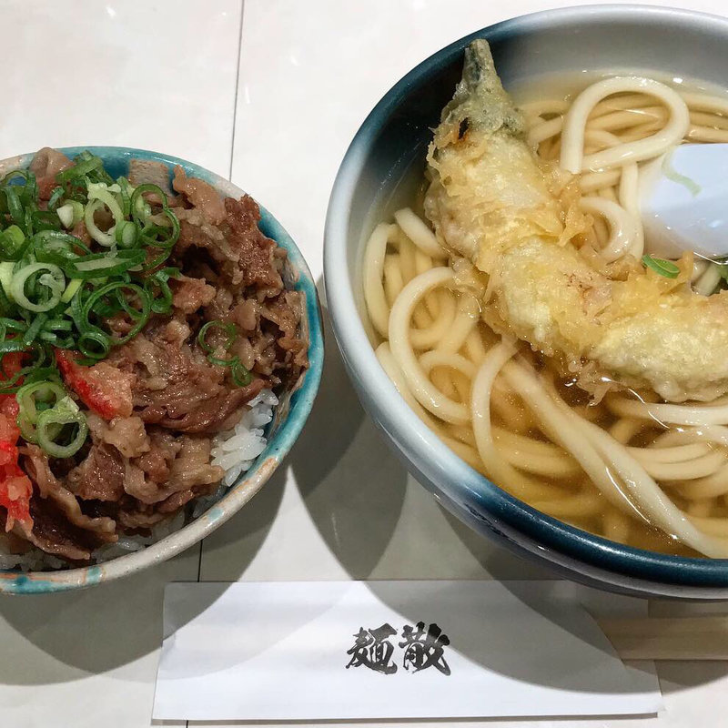 牛丼とうどん(麺散)