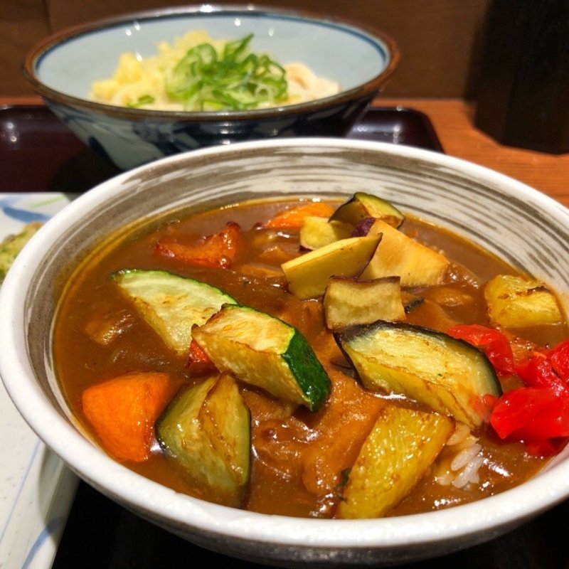 ごろごろ野菜のカレーライスセット(noo-don ヌウドン 用賀SBS店)