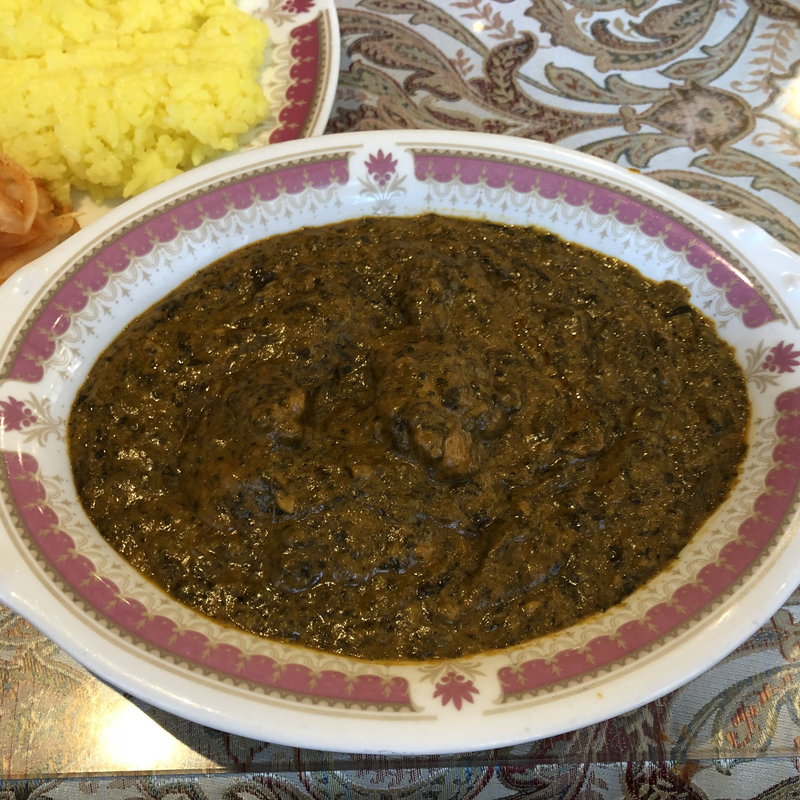 ホーレン草カレー（日替り）(インドレストラン モティ 新橋店)