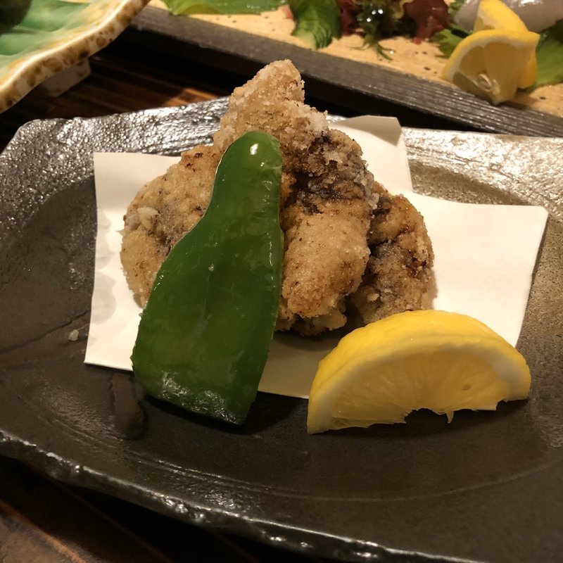 クジラの唐揚げ(隠れ居坂屋　魚たつ )