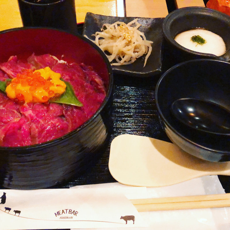 雲丹と和牛のひつまぶし御膳(ミートバル 肉たらし )