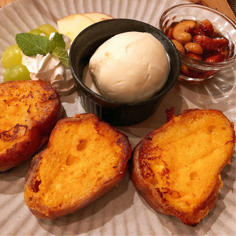 フレンチトーストプレーン(lePave（ル・パヴェ）和牛料理)