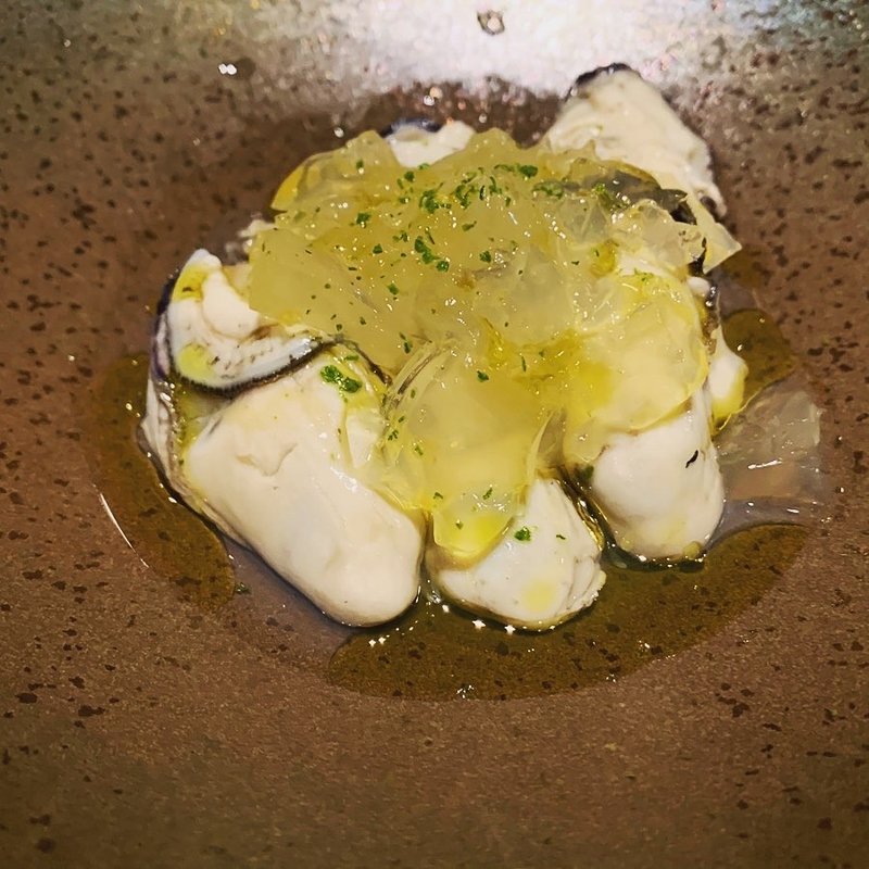 播州の牡蠣と海水のジュレ(ボアドック （Voirdeaux）)