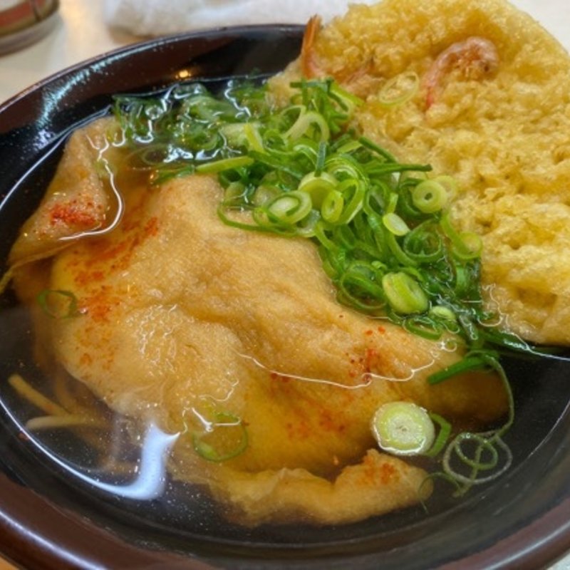 たぬきそば＋天ぷら(なんばうどん)