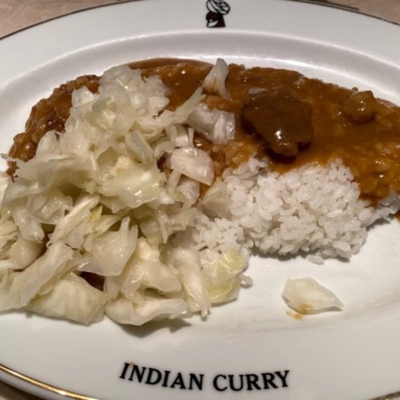 インディアンカレー(ライス･ピクルス大盛り)(インディアンカレー阪急三番街店)