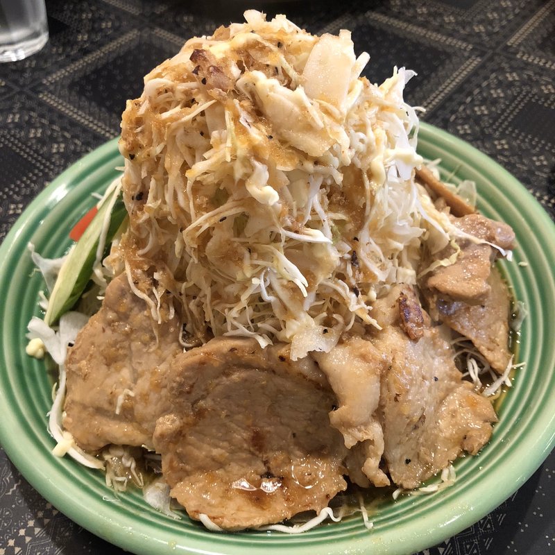 ランチ ポーク生姜焼き キャベツL(人形町 かねき亭)