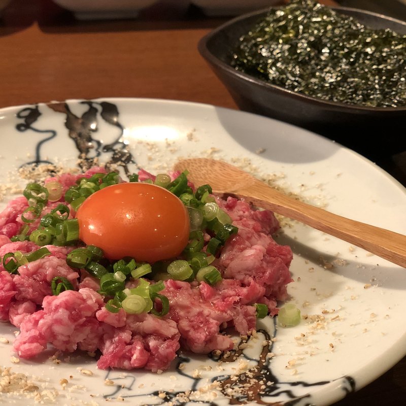 塩だしユッケ(三軒茶屋 焼肉さかもと)