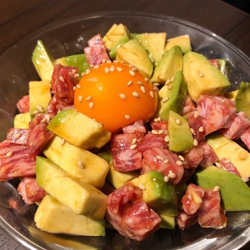 アボカドユッケ(焼肉 じゅん 二子玉川)