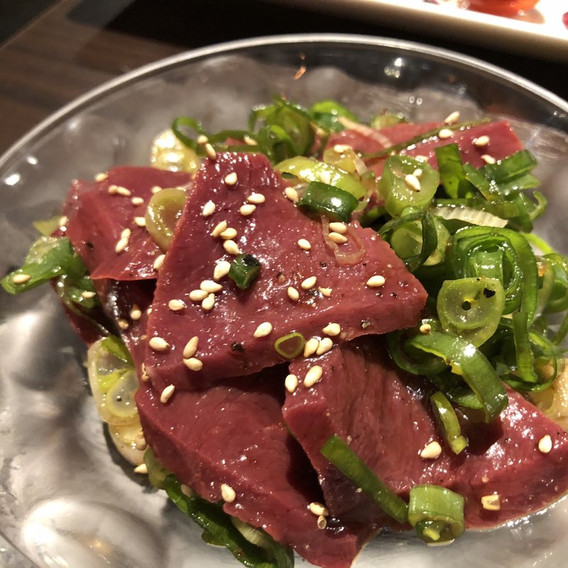  九条ねぎとハツ刺し(焼肉 じゅん 二子玉川)