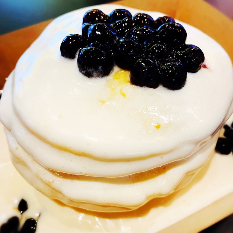 タピオカミルクティーパンケーキ(Q&D Tapioca中崎西店)